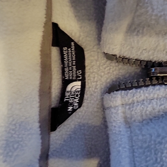 Mens large North Face Fleece jacket Gray - Picture 2 of 3